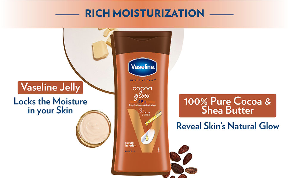 Picture of International Indian Product Vaseline Intensive Care Cocoa Glow Body Lotion 90 ml