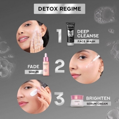 Picture of PONDS BRIGHT MIRACLE FACE WASH | WITH ACTIVATED CHARCOAL  DETOX FACE WASH 100gm