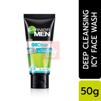 Picture of Garnier - Men Oil Clear Deep Cleansing Icy Face Wash - 50gm