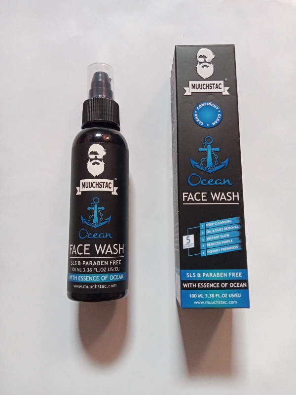 Picture of Muuchstac Ocean Face Wash for Men | Fight Acne & Pimples, Brighten Skin, Clears Dirt, Oil Control, Refreshing Feel - Multi-Action Formula | 100 ml