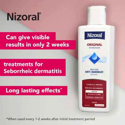 Picture of International Thailand Product Nizoral Original 2% Ketoconazole Medicated Anti-Dandruff Shampoo 100ml