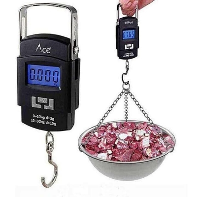 Picture of Electronic Portable LCD Digital Scale Double Precision Luggage Weight Scale Balance Scales with Hanging Hook