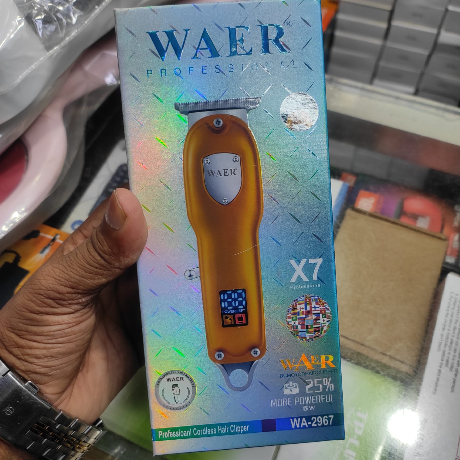 Picture of WAER Professional Cordless Hair Clipper, model X7