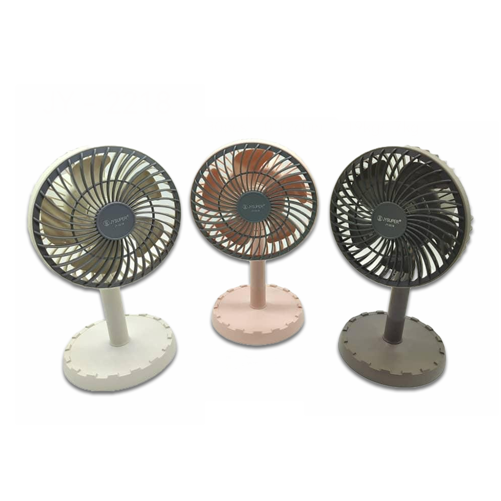 Picture of JY Super lithium rechargeable mini table fan with LED light JY-1880
