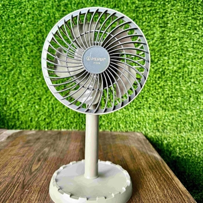 Picture of JYSUPER JY-2218 Rechargeable Mini Table Fan Portable Mini Moving Fan Adjustable Desk Fan
