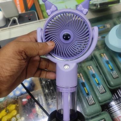Picture of Handheld and Travel-friendly USB Rechargeable Mini Fan with popular cartoon shape