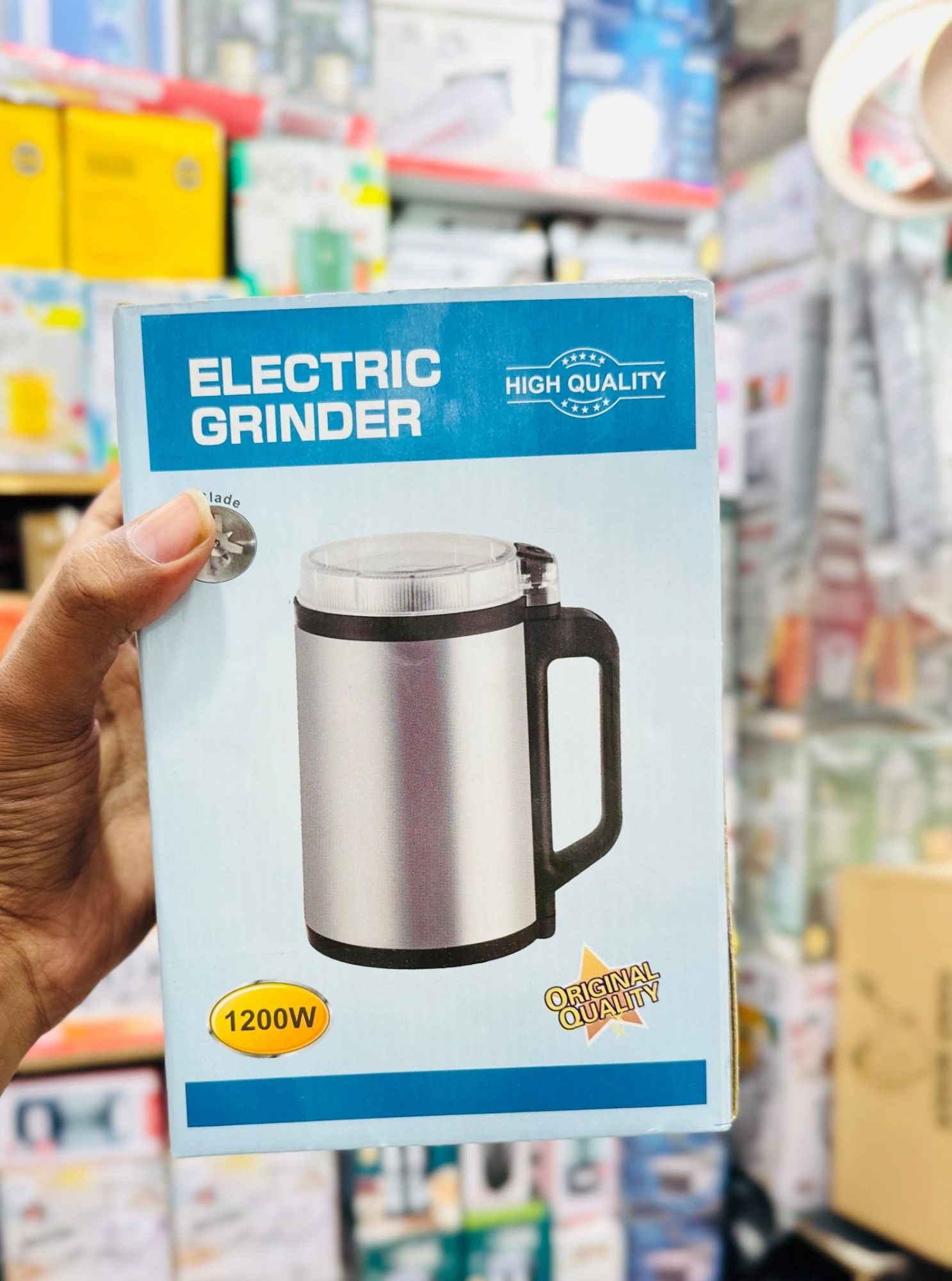 Picture of Stainless Steel Electric Spice Grinder Smart Electric Grinder Machine - 1200 watt