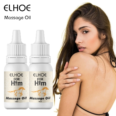 Picture of ELHOE Men's Muscle Relief Massage Oil - 15ml Aromatherapy Relaxation for Stress & Tension, Multi-Purpose Bath & Massage Oil with Soothing Scent ELHOE Massage Oil For Men Performance Oil For Men