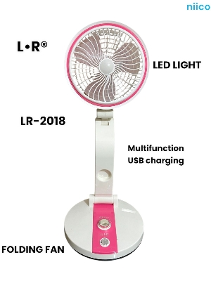 Picture of Rechargeable Air Circulation Durable Folding Fan Model: DEFENDER REP=02 -3000 Ampere Battery (10 Year Life Time)