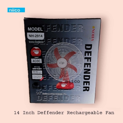 Picture of Ultimate Rechargeable Fan Defender Multi-Function 14" Fan Model NOHA-2914-(20 Year Life time)