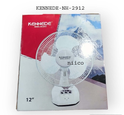 Picture of Table Fan Rechargeable Heavy Duty Fan Defender / kennede 12 inch Model- 2912 ( 10 Years Life Time )