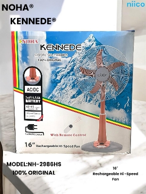 Picture of Ultimate Rechargeable Fan Defender Multi-Function 16" Fan Model NOHA-2986HRS With Remote ( 1 Year Warranty)-20 Year Life Time