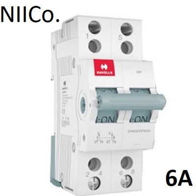 Picture of Circuit Breaker Havells MCB- Double Pole 06A 10KA