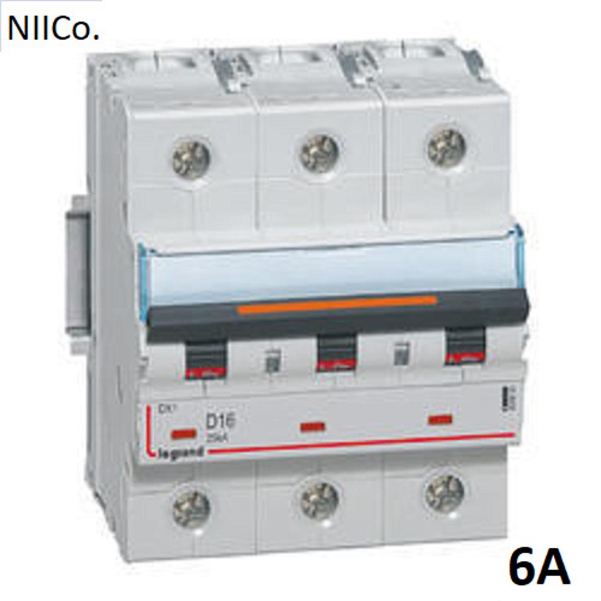 Picture of Circuit Breaker Legrand MCB-Triple Pole 06A 10KA