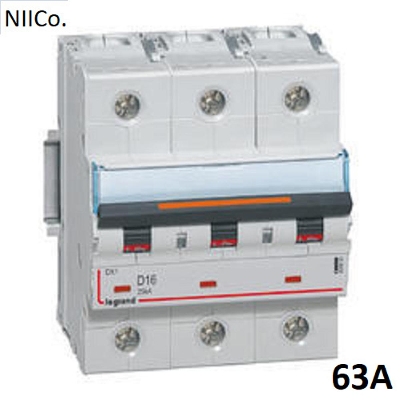 Picture of Circuit Breaker Legrand MCB-Triple Pole 63A 10KA