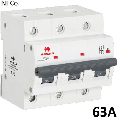 Picture of Circuit Breaker Havells MCB-Triple Pole 63A 10KA