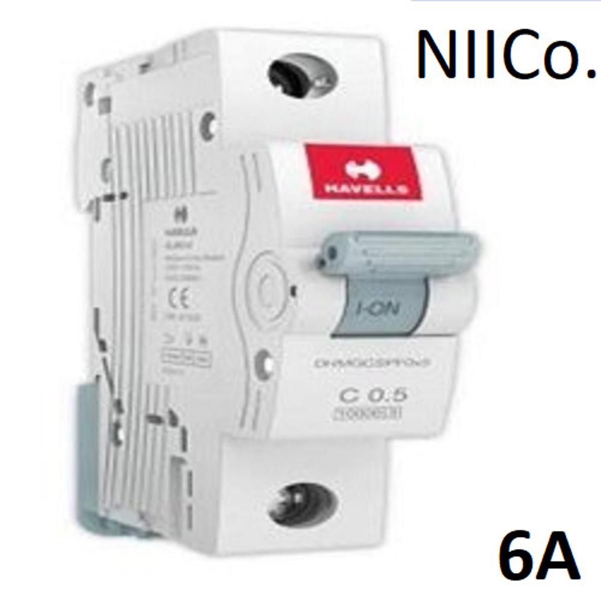 Picture of Circuit Breaker Havells MCB-Single Pole 06A 10KA