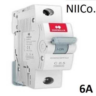Picture of Circuit Breaker Havells MCB-Single Pole 06A 10KA