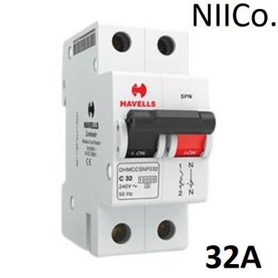Picture of Circuit Breaker Havells MCB-Double Pole 32A 10KA