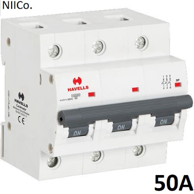 Picture of Circuit Breaker Havells MCB-Triple Pole 50A 10KA
