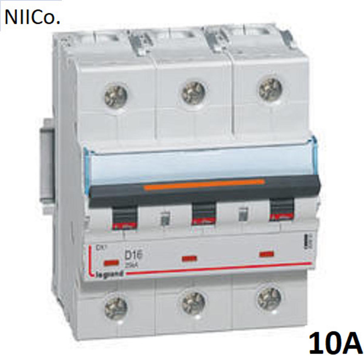 Picture of Circuit Breaker Legrand MCB-Triple Pole 10A 10KA