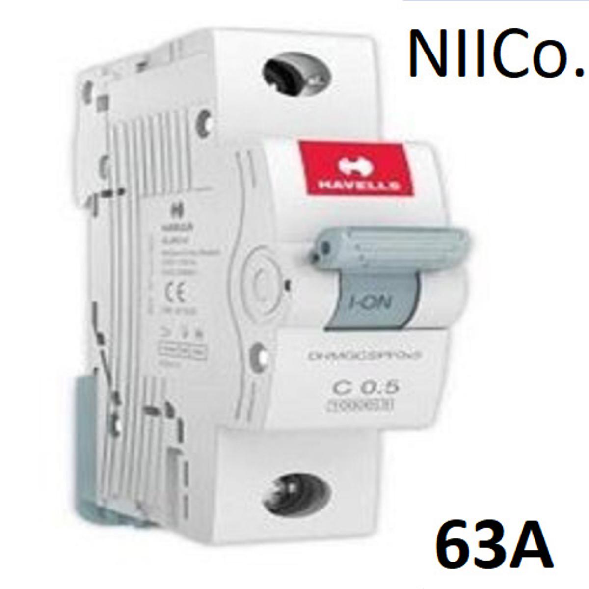 Picture of Circuit Breaker Havells MCB- Single Pole 63A 10KA