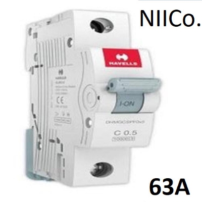 Picture of Circuit Breaker Havells MCB- Single Pole 63A 10KA