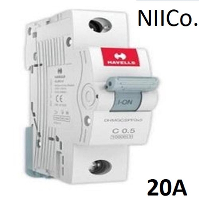 Picture of Circuit Breaker Havells MCB-Single Pole 20A 10KA