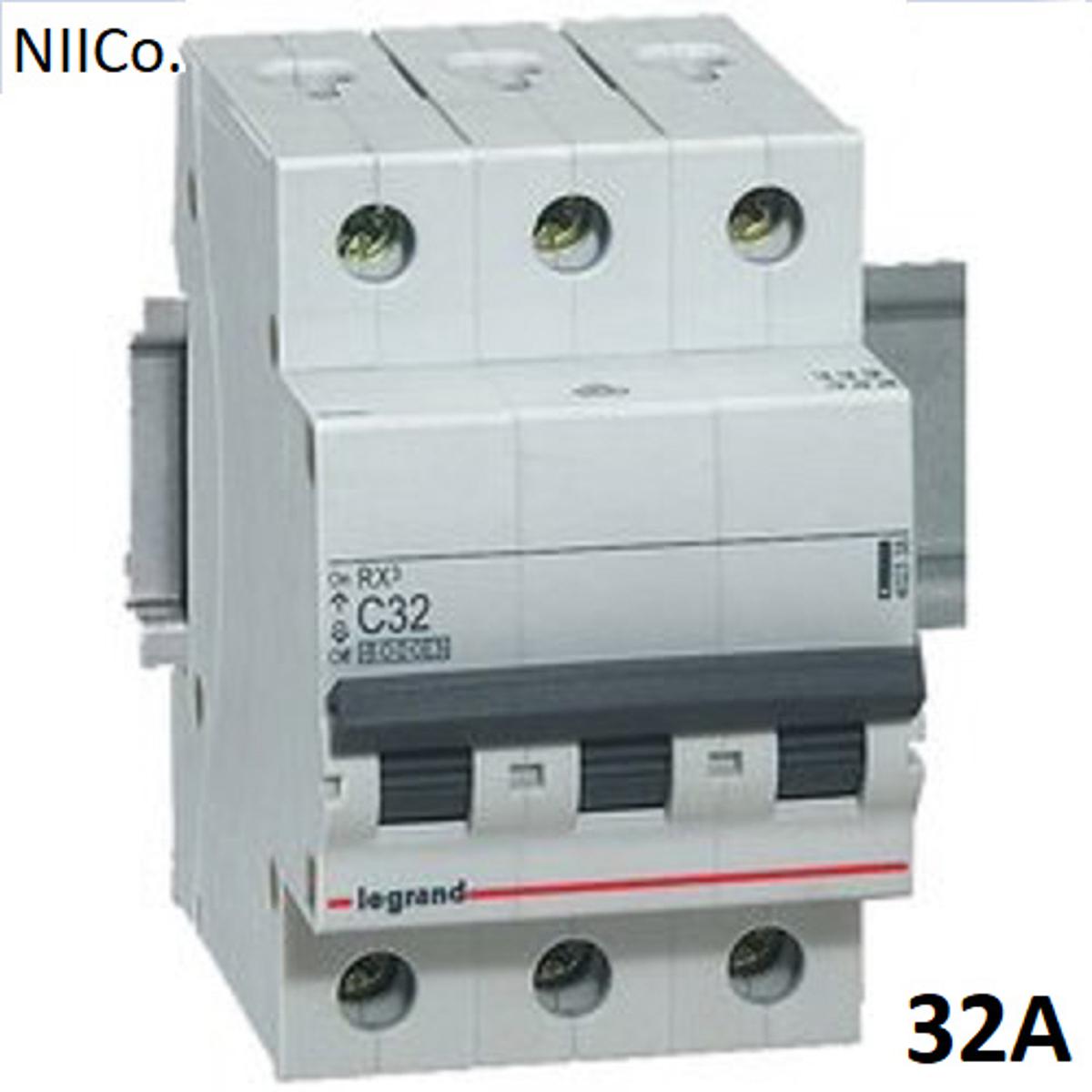 Picture of Circuit Breaker Legrand MCB-Triple Pole 32A 10KA