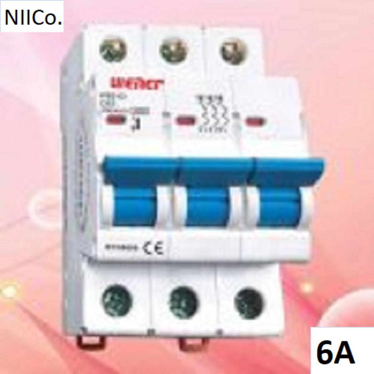 Picture of Circuit Breaker Wener MCB-Triple Pole 06A