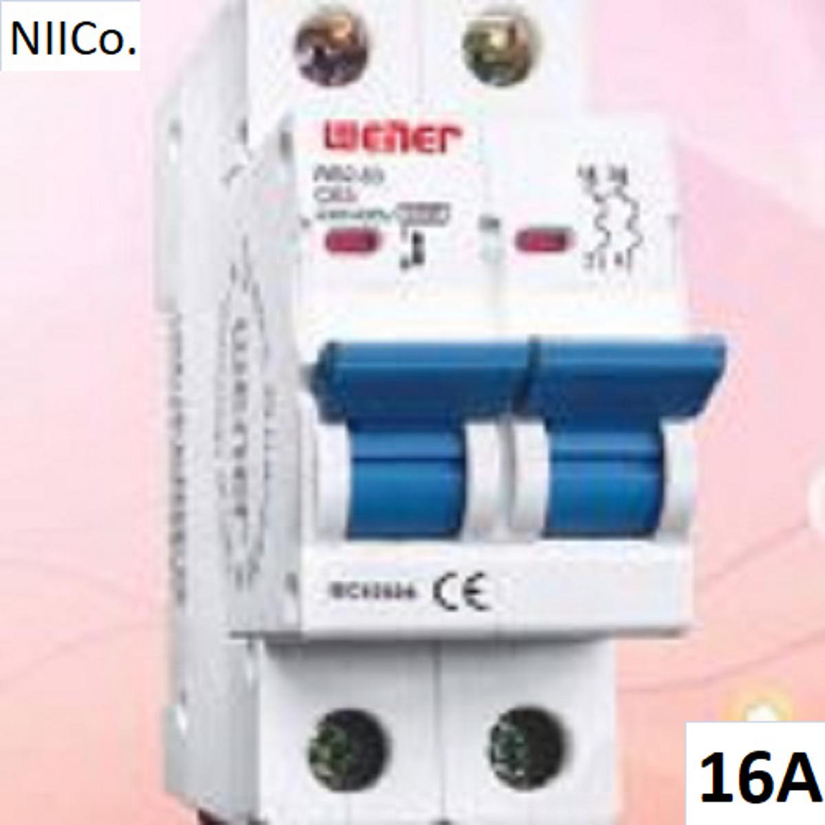 Picture of Circuit Breaker Wener MCB-Double Pole 16A