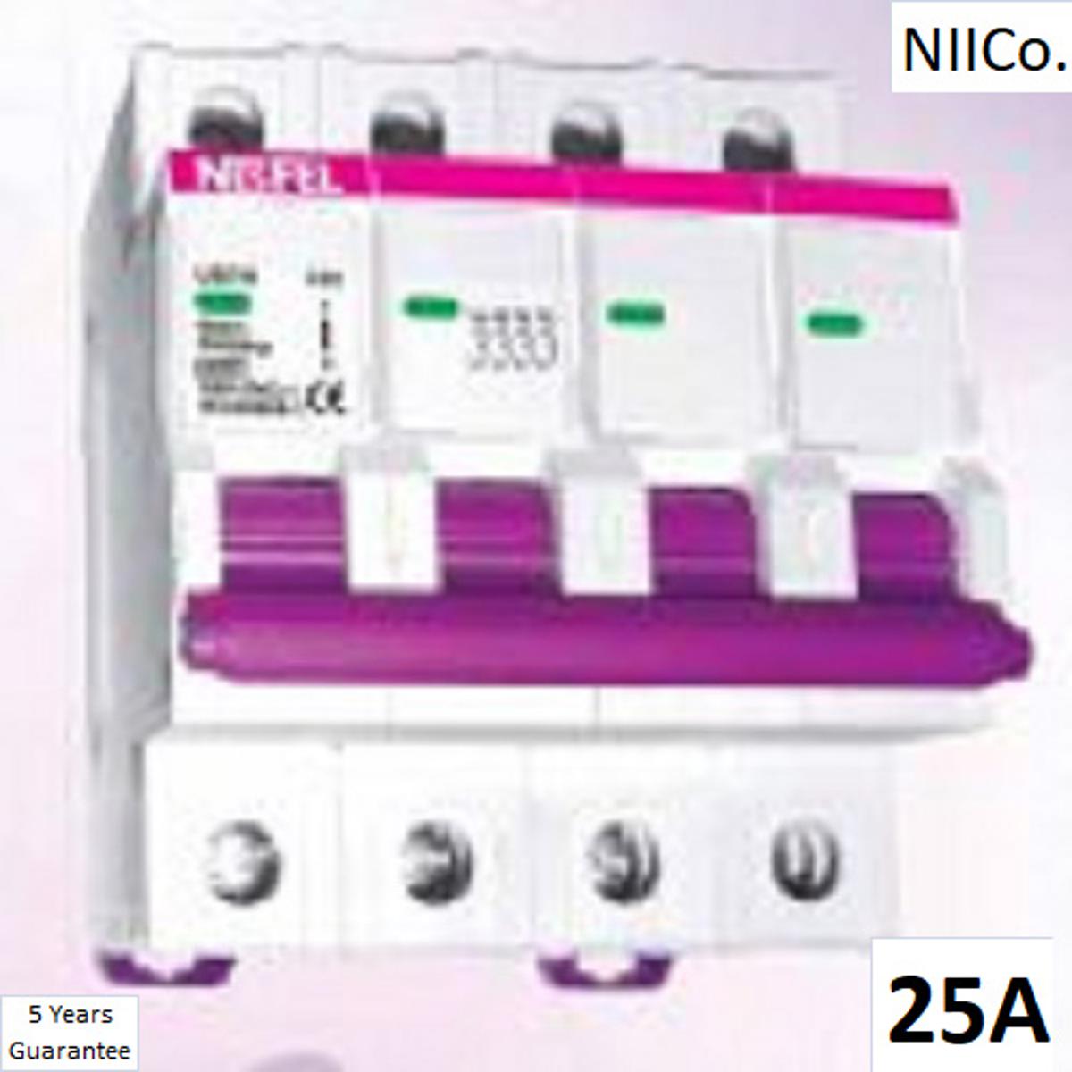 Picture of Circuit Breaker NESFEL MCB-Four Pole 25A