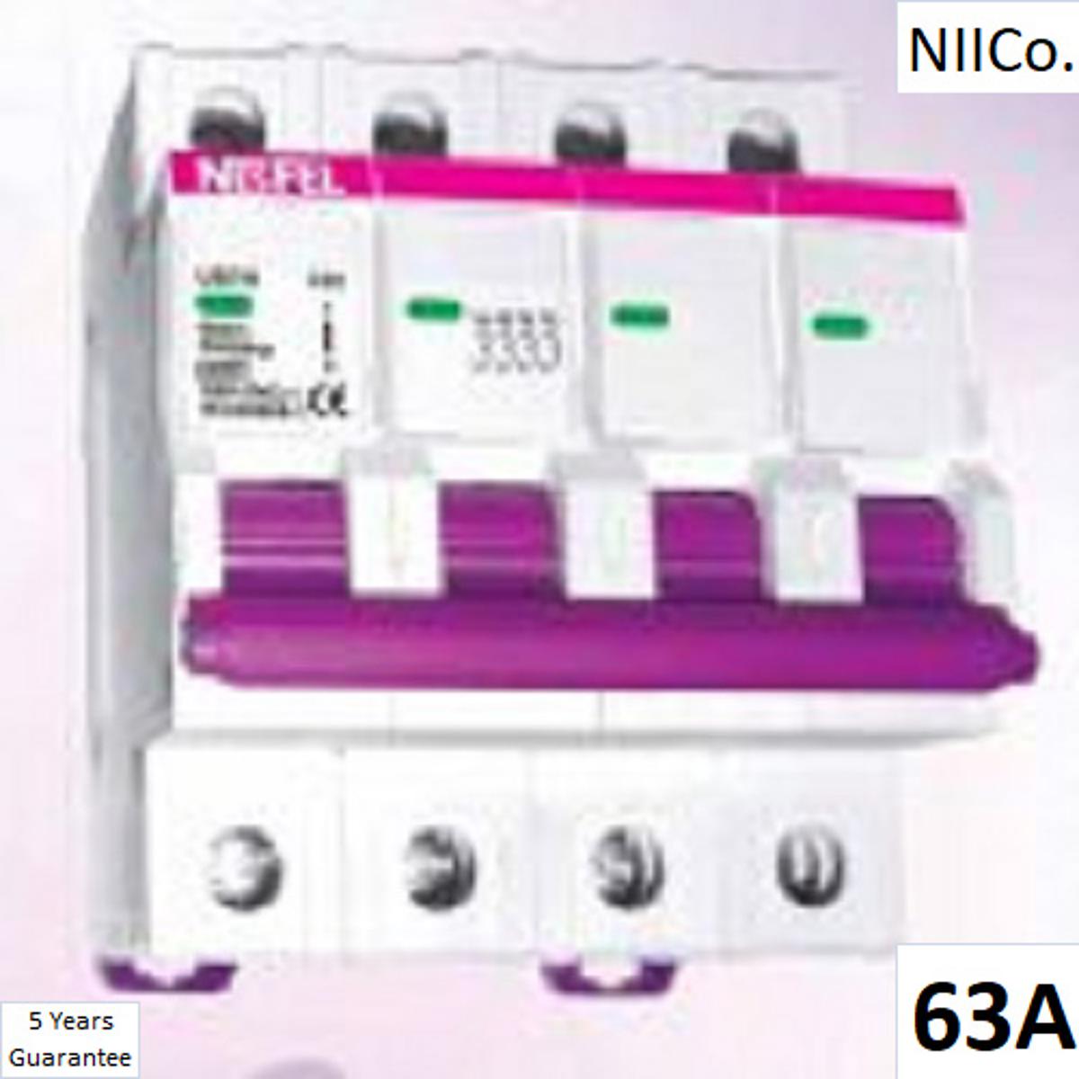 Picture of Circuit Breaker  NESFEL  MCB-Four Pole 63A