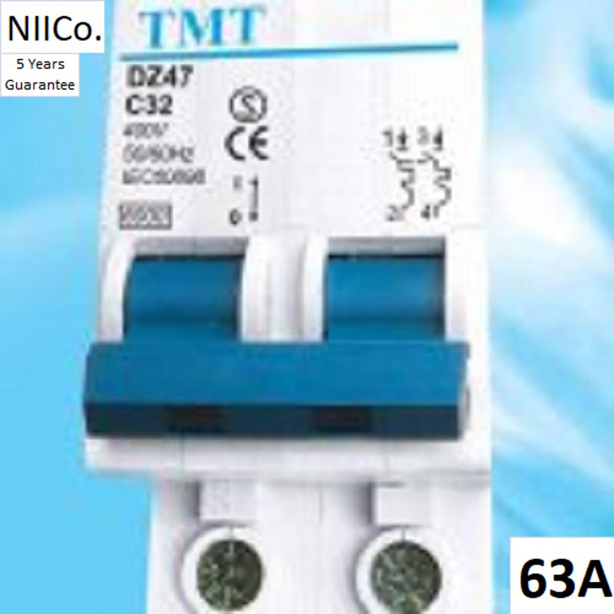 Picture of Circuit Breaker TMT MCB-Double Pole 63Amp