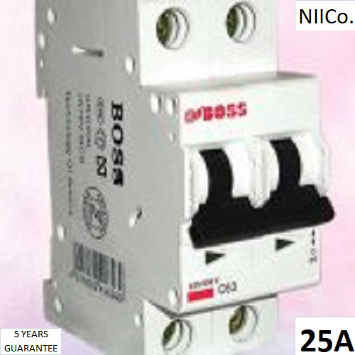 Picture of Circuit Breaker Wener B MCB-Double Pole 25A