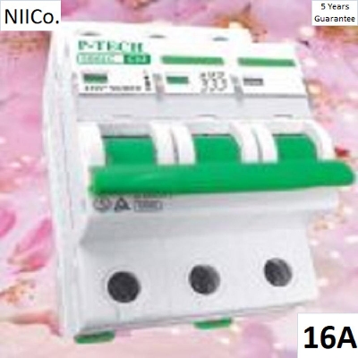 Picture of P-TECH Circuit Breaker  MCB-Triple Pole 16Amp(5 years Warranty)