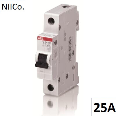 Picture of ABB Circuit Breaker Heavy Duty - MCB-Single Pole 25A( Made in Germany)