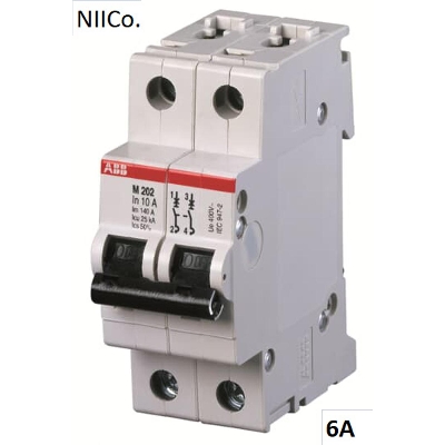 Picture of ABB Circuit Breaker Heavy Duty- MCB-Double Pole 06A