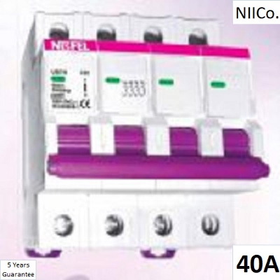 Picture of Circuit Breaker NESFEL MCB-Four Pole 40A