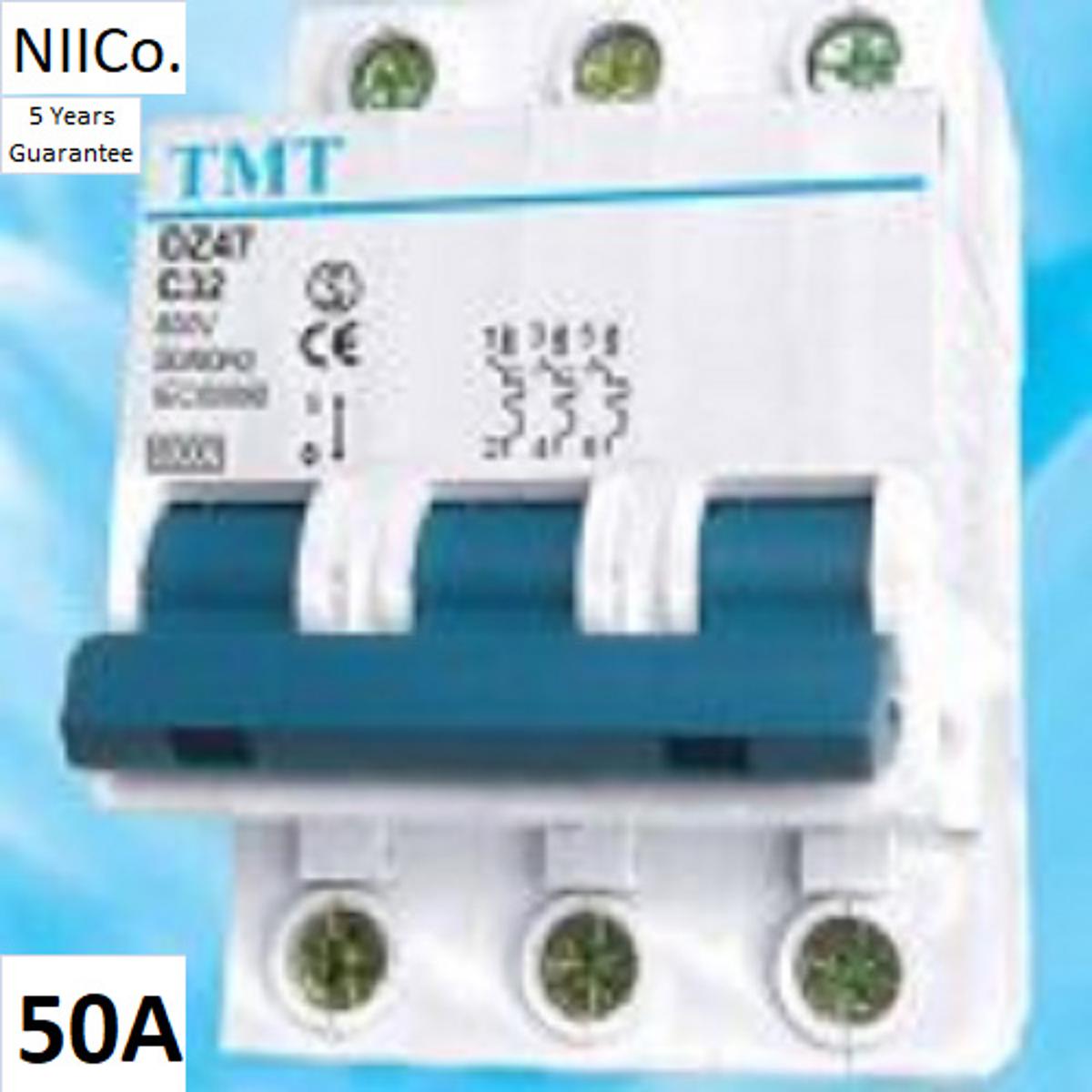 Picture of Circuit Breaker TMT MCB-Triple Pole 50Amp