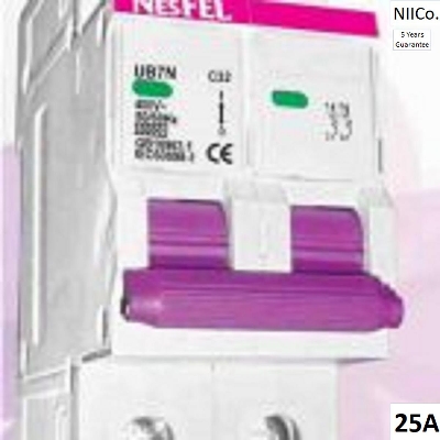 Picture of Circuit Breaker  NESFEL  MCB-Double Pole 25A