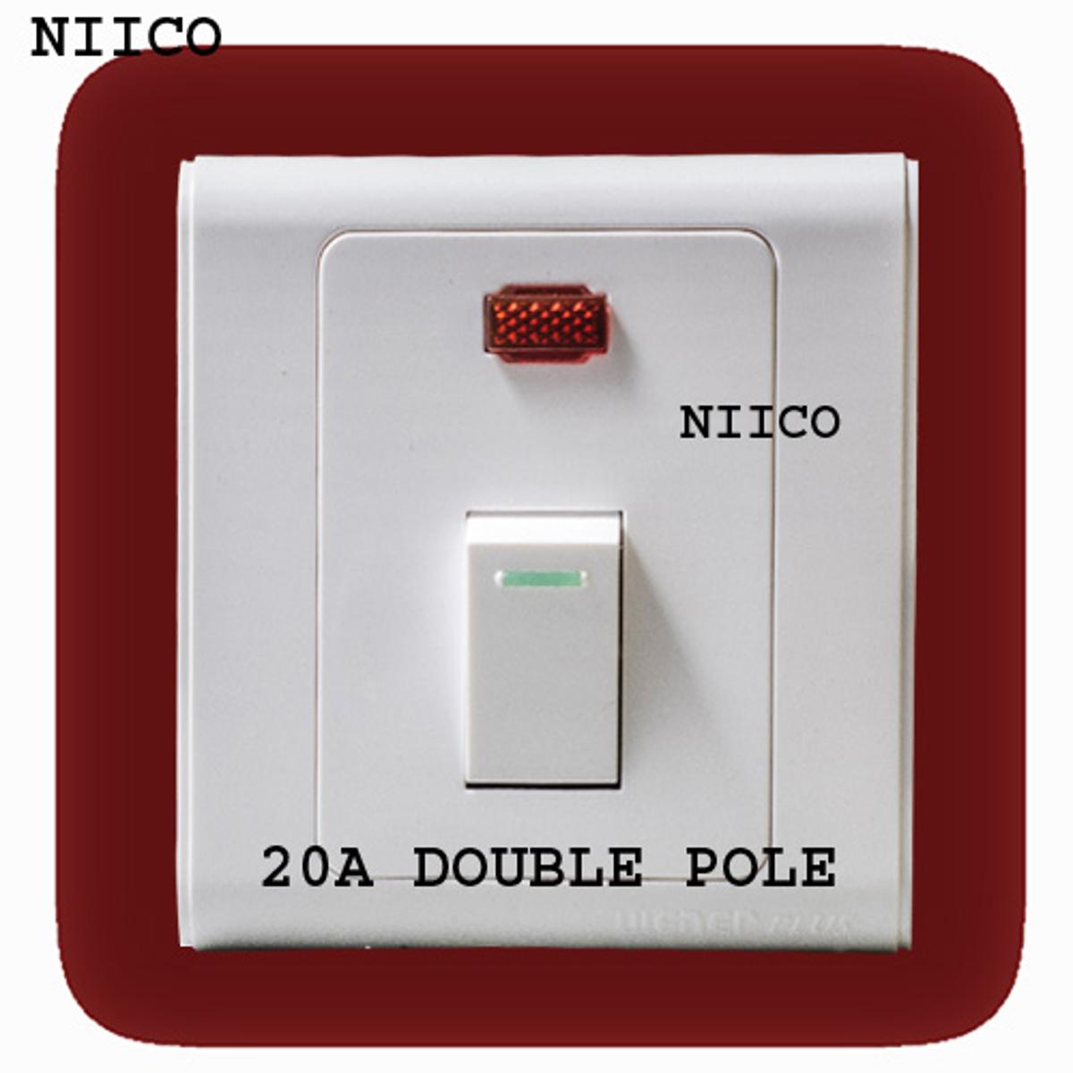 Picture of Wener Plus Switch Heavy Duty 20 Ampere Double Pole Switch