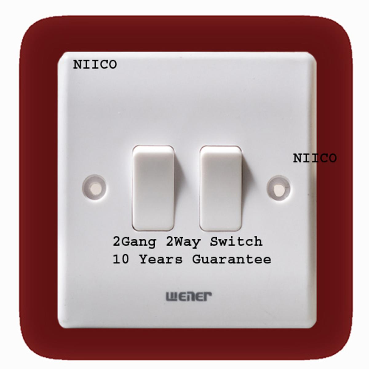 Picture of Winer Switch 2Gang 2Way Switch-10 Years Warranty