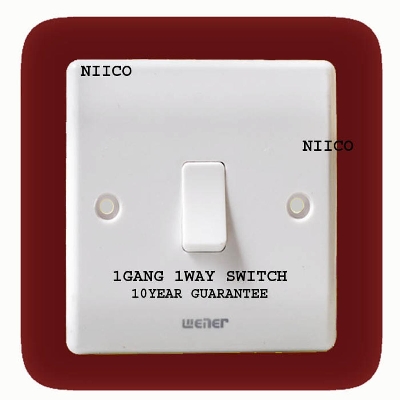 Picture of Switch Wener  1Gang 1Way Switch-(10 Years Repless Warranty)