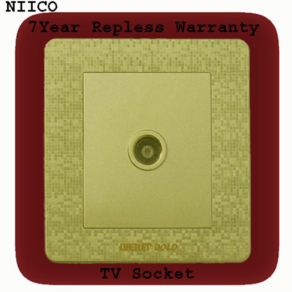 Picture of Exclusive  Wener Gold TV  Socket-(3 Years Repless Warranty)