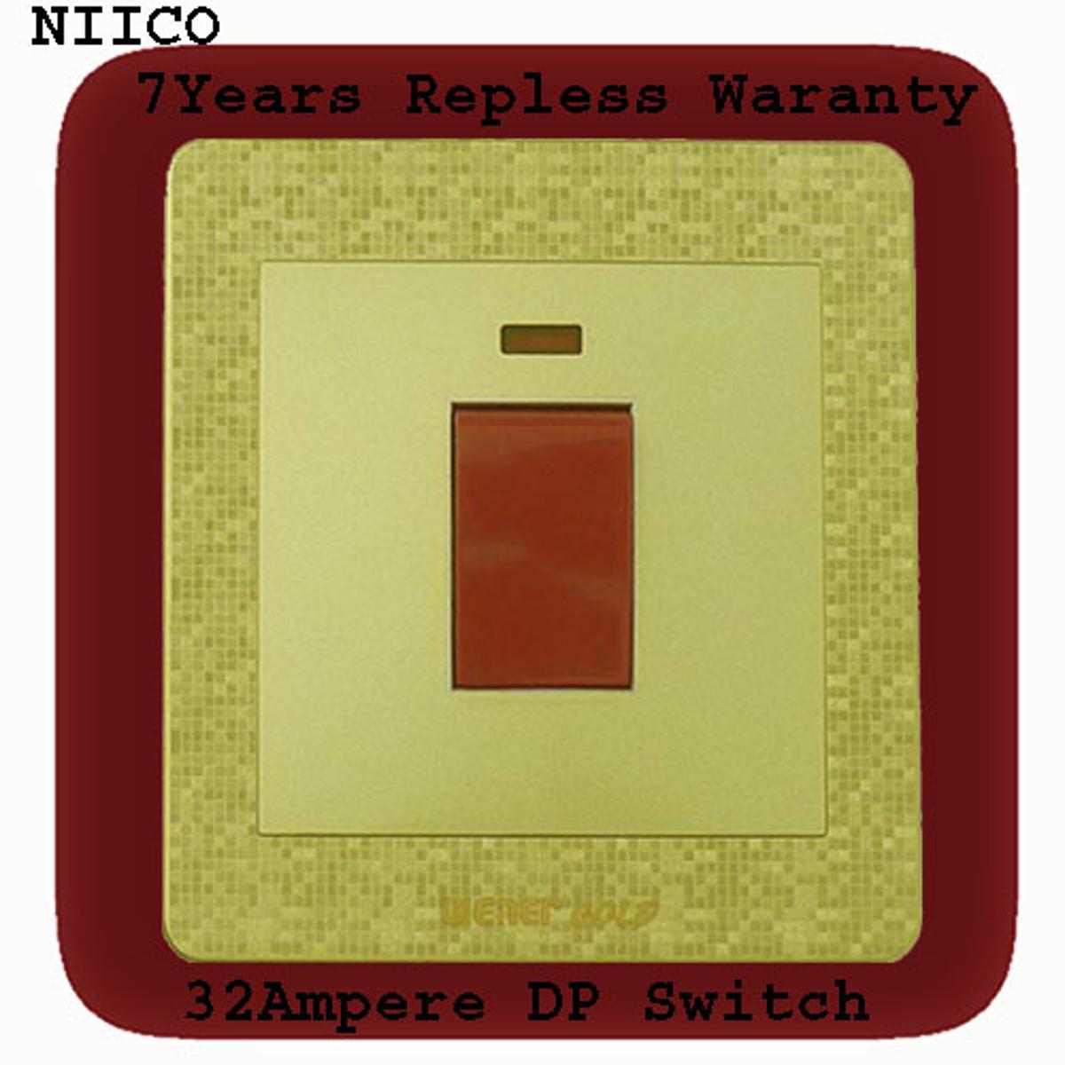 Picture of Exclusive  Winer Gold 32 Ampere DP Switch (7 Years Repless Warranty)