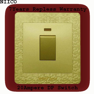 Picture of Exclusive  Winer Gold 20 Ampere DP Switch (7 Years Repless Warranty)