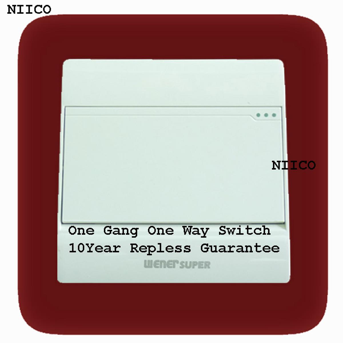 Picture of Wiener Super  Premium Quality 1 Gang 1Way Switch -(10 Years Repless Warranty)