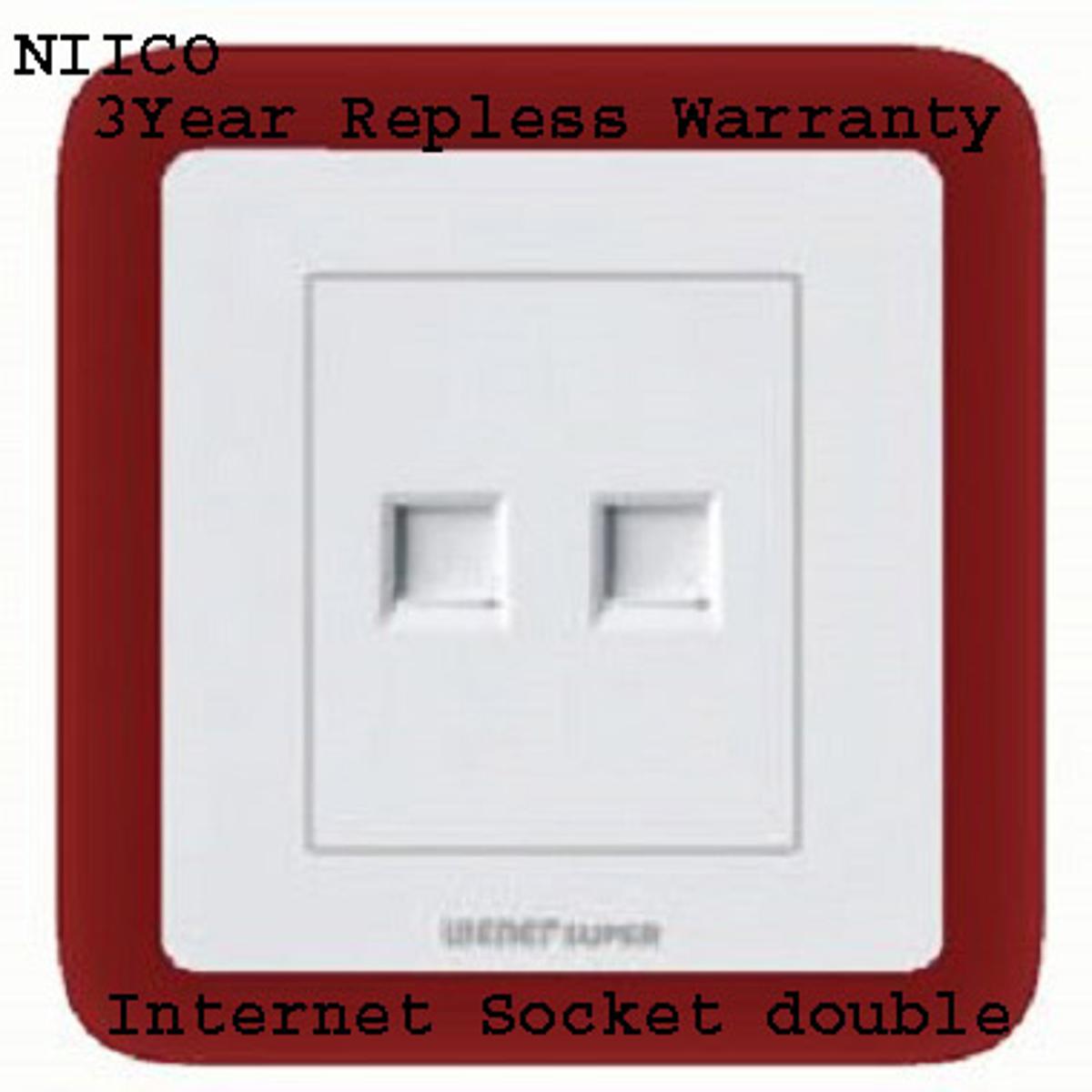 Picture of Wener Super  Premium Quality Double Internet Socket -(3 Years Repless Warranty)