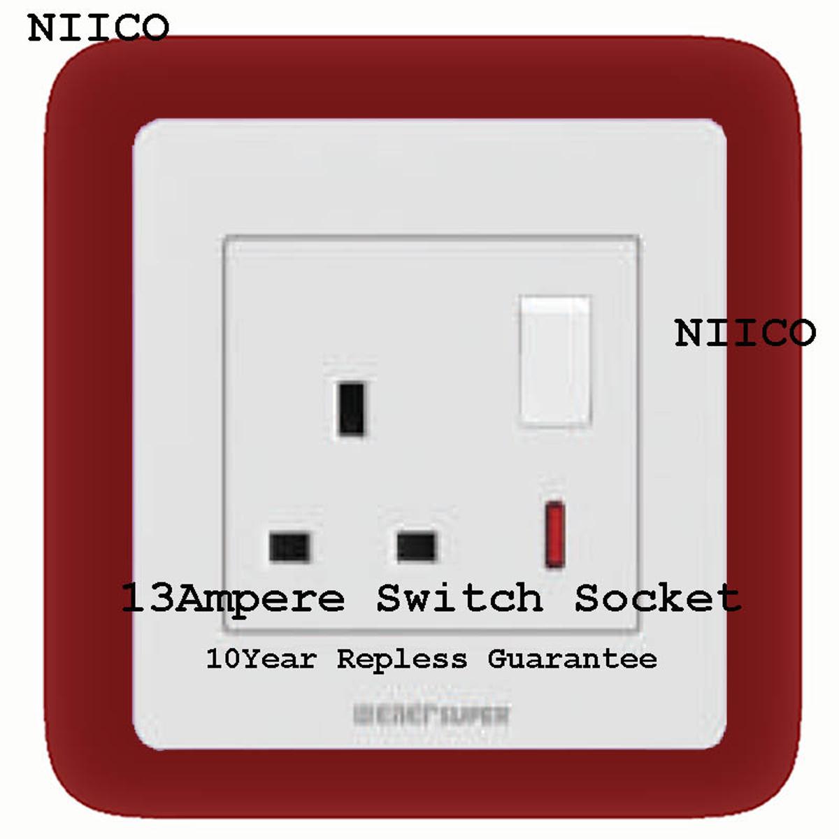 Picture of Wiener Super  Premium Quality 13 Ampere Switch Socket  -(10 Years Repless Warranty)